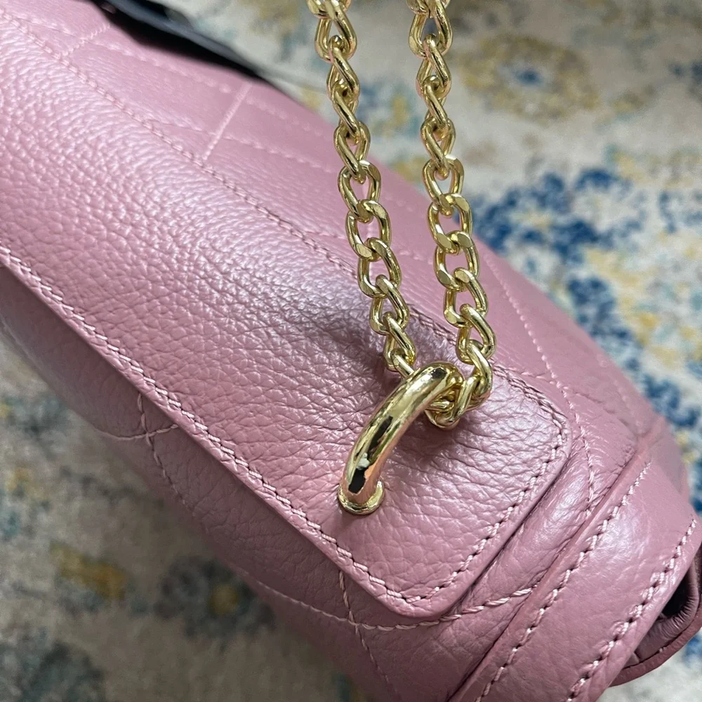 Valentina Fiore Mauve/ Pink leather bag - Picture 8 of 9